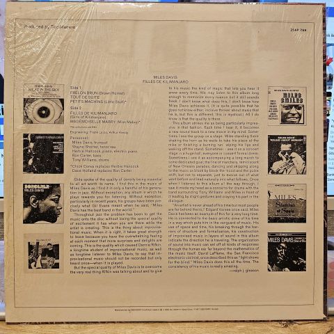 Miles Davis – Filles De Kilimanjaro LP PLAK