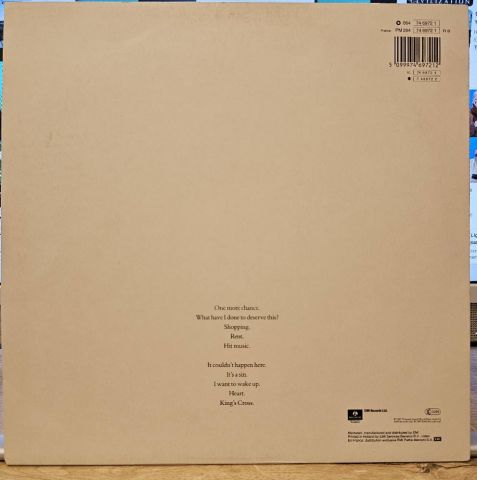 Pet Shop Boys – Actually LP PLAK