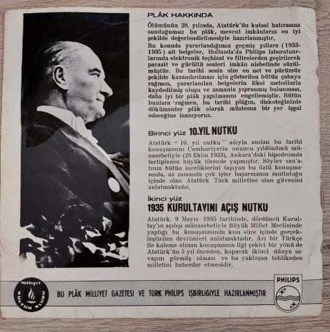Mustafa Kemal Atatürk – Kendi Sesiyle Atatürk 45LİK PLAK