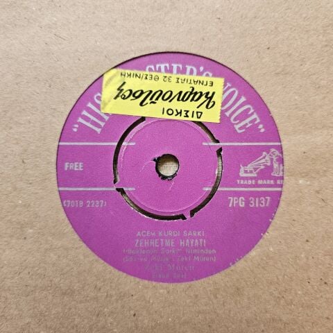 Zeki Müren – Zehretme Hayati / Bende Hicran Yarasindan 45LİK PLAK