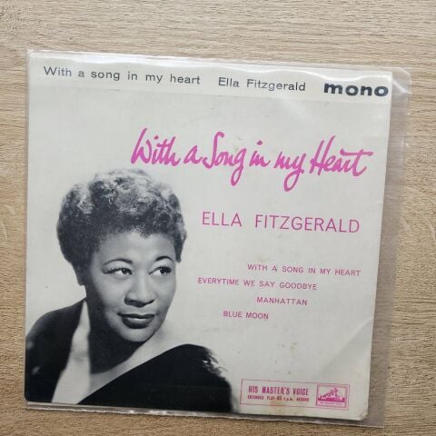 Ella Fitzgerald – With A Song In My Heart 45LİK PLAK