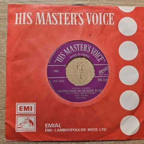 Zeki Müren – Husranla Gonul Hep Inler / Gonlumun Bahari Bir Gun Açacak Mi Acep 45LİK PLAK