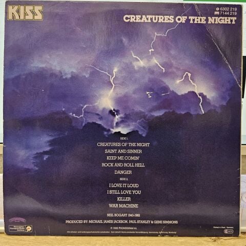 Kiss – Creatures Of The Night LP PLAK