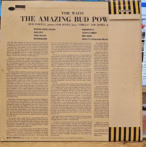 Bud Powell – The Amazing Bud Powell, Vol. 4 - Time Waits LP PLAK