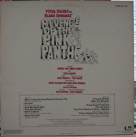 Henry Mancini – Revenge Of The Pink Panther (Original Motion Picture Soundtrack) LP PLAK