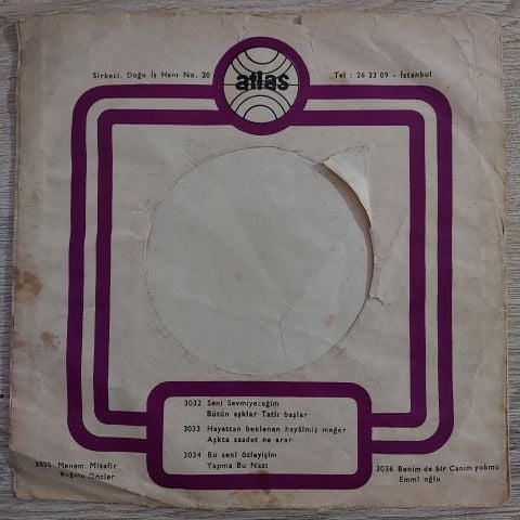 Beyaz Kelebekler – Benimde Bir Canım Yokmu / Emmioğlu 45LİK PLAK