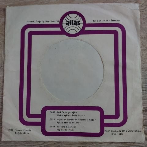 Beyaz Kelebekler – Artık Sevmiyeceğim / Bütün Aşklar Tatlı Başlar 45LİK PLAK