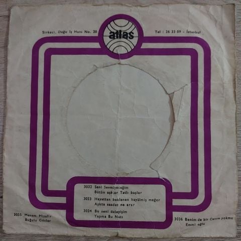 BEYAZ KELEBEKLER - ARTIK SEVMEYECEĞİM 45LİK PLAK