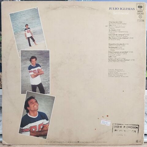 JULIO IGLESİAS - SENTİMENTAL LP PLAK
