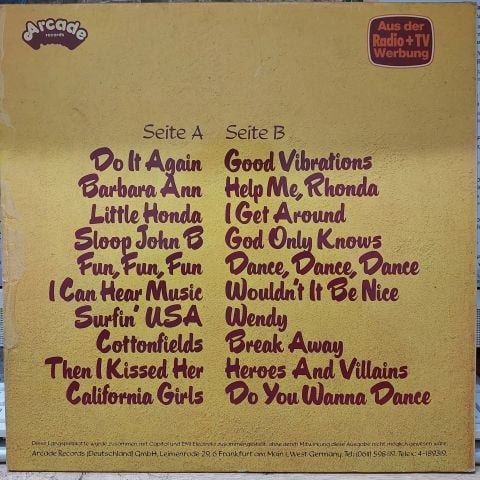 The Beach Boys – 20 Grössten Hits LP PLAK