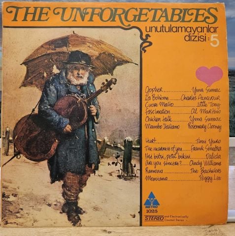 Various – The Unforgetables / Unutulmayanlar Dizisi: 5 LP PLAK