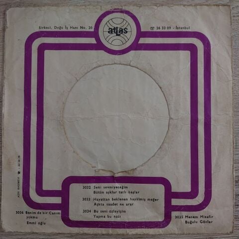 Beyaz Kelebekler – Bu Seni Özleyişim / Yapma Bu Nazı 45LİK PLAK