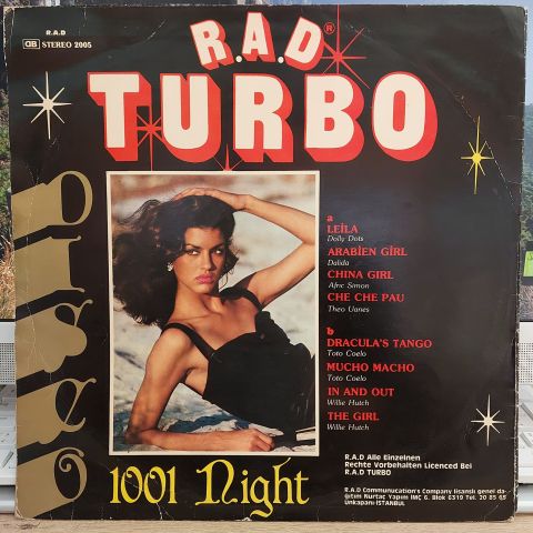 ÇEŞİTLİ SANATÇILAR - R.A.D. TURBO DİSCO 1001  LP PLAK