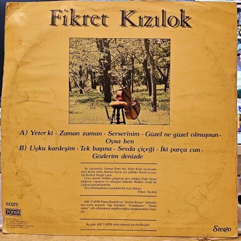 Fikret Kızılok – Zaman Zaman LP PLAK