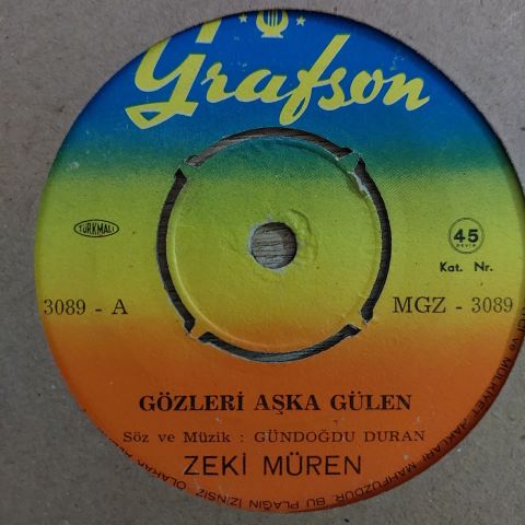 Zeki Müren – Gözleri Aşka Gülen / Ömrüm Seni Sevmekle Nihayet Bulacaktır 45LİK PLAK