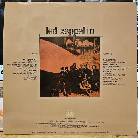 Led Zeppelin – Led Zeppelin II LP PLAK