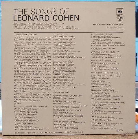 Leonard Cohen – Songs Of Leonard Cohen LP PLAK