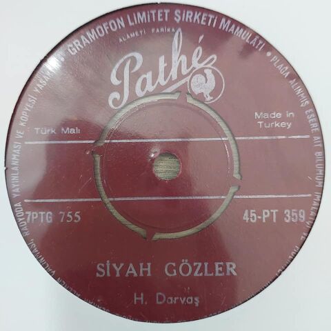 H. DARVAŞ - SİYAH GÖZLER 45LİK PLAK