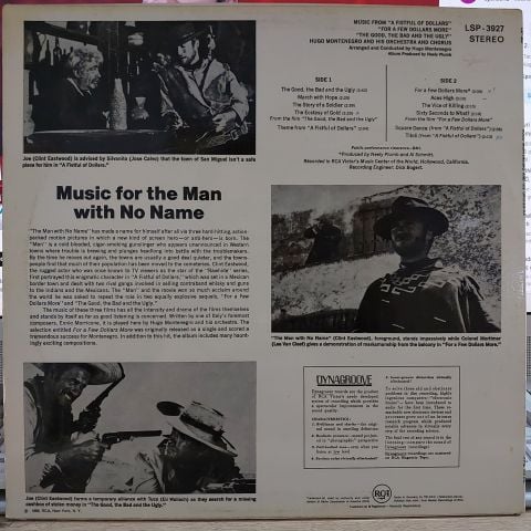 Hugo Montenegro And His Orchestra – Music From A Fistful Of Dollars For A Few Dollars More &The Good, The Bad And The Ugly LP PLAK