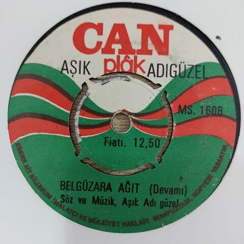 AŞIK ADI GÜZEL - BELGÜZARA AĞIT 45LİK PLAK