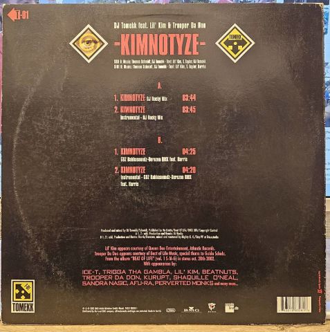 DJ Tomekk featuring Lil' Kim & Trooper Da Don – Kimnotyze (Remix) LP PLAK