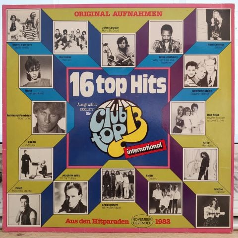 ÇEŞİTLİ SANATÇILAR - 16 TOP HİTS - AUS DEN HİTPARADEN NOVEMBER DEZEMBER 1982 LP PLAK