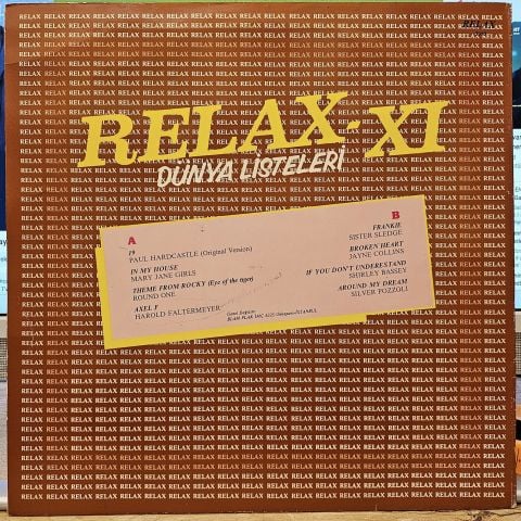 Various – Relax - XI (Dünya Listeleri) LP PLAK