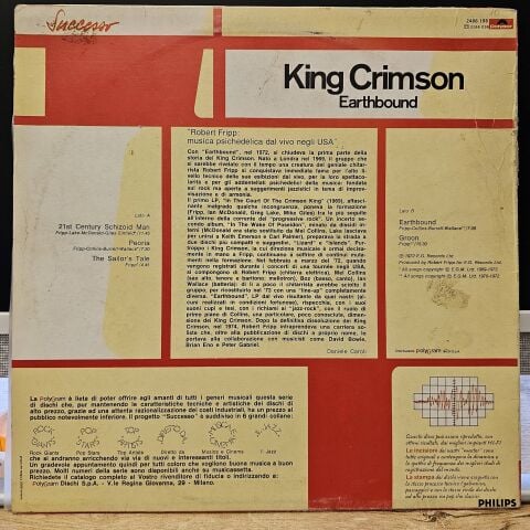 King Crimson – Earthbound LP PLAK