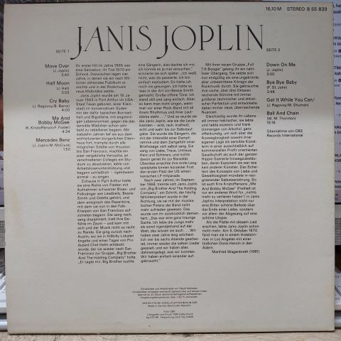 Janis Joplin – Janis Joplin LP PLAK
