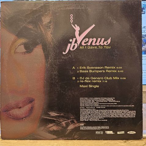 JB Venus – All I Gave To You LP PLAK