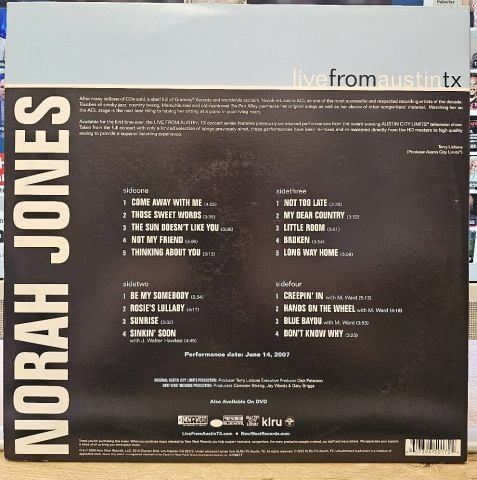 Norah Jones – Live From Austin, TX LP PLAK