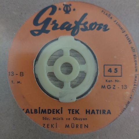 Zeki Müren – Derdimden Anlayan Yok / Kalbimdeki Tek Hatıra 45LİK PLAK