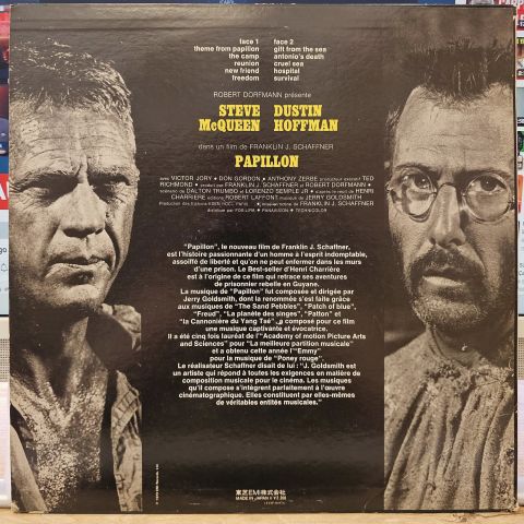 Jerry Goldsmith – Papillon (Bande Sonore Originale Du Film = Original Motion Picture Soundtrack) LP PLAK