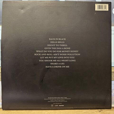 AC/DC – Back In Black LP PLAK