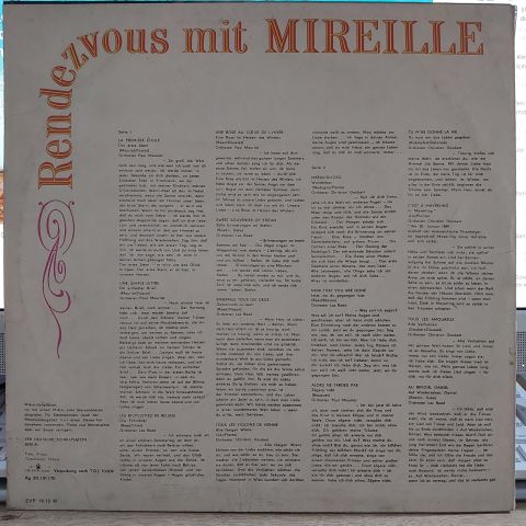 Mireille Mathieu – Rendezvous Mit Mireille LP PLAK