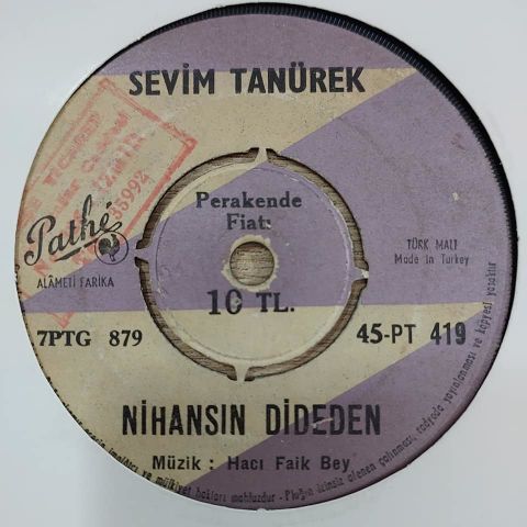 SEVİM TANÜREK - NİHANSIN DİDEDEN 45LİK PLAK