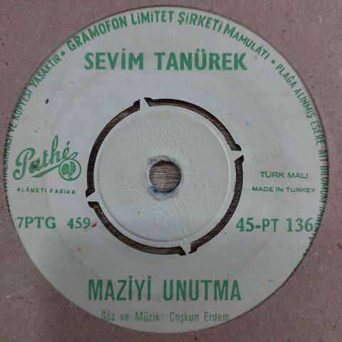 SEVİM TANÜREK - MAZİYİ UNUTMA 45LİK PLAK