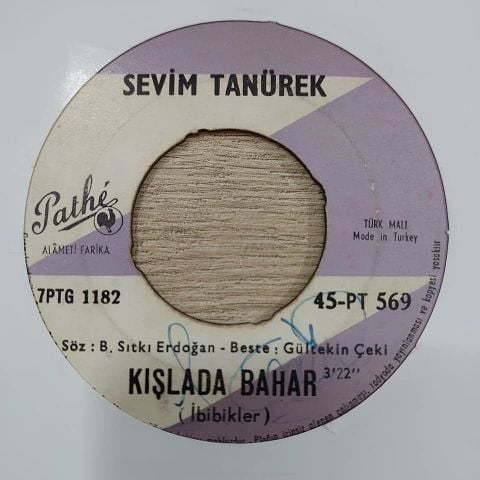 SEVİM TANÜREK - GÖZLERİMDEN YÜZÜN 45LİK PLAK