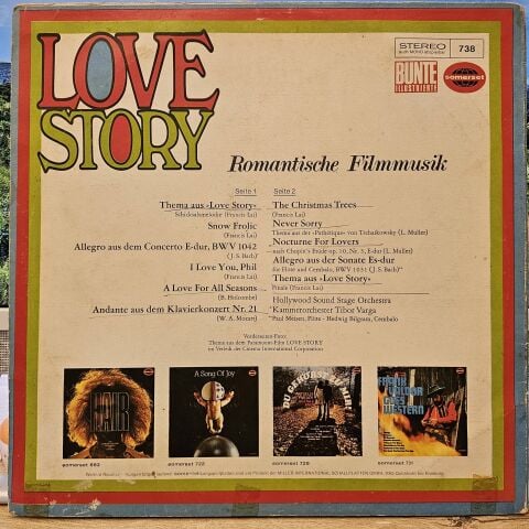 Hollywood Sound Stage Orchestra – Love Story (Romantische Filmmusik) LP PLAK