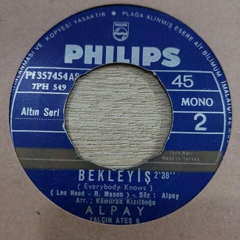 ALPAY - ŞEHRAZAT 45LİK PLAK