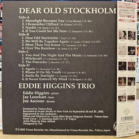 Eddie Higgins Trio – Dear Old Stockholm LP PLAK