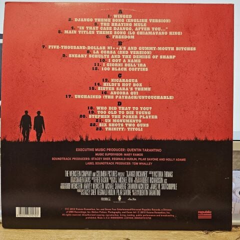 DJANGO QUENTIN TARANTINO SOUNDTRACK LP PLAK