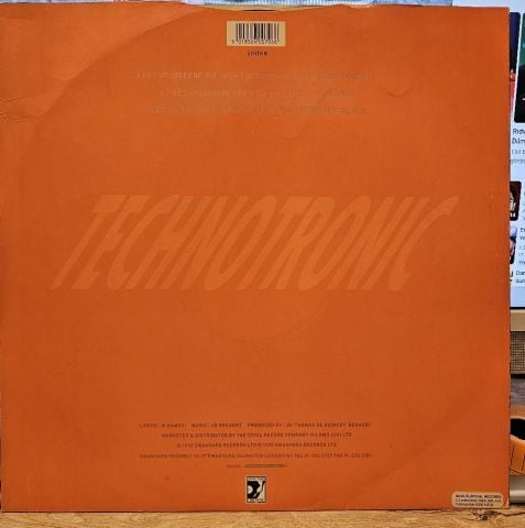 Technotronic Featuring Ya Kid K – Get Up (Before The Night Is Over) (Remix) LP PLAK