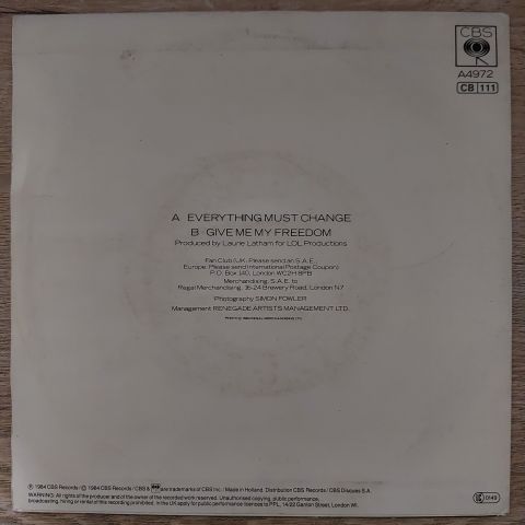 Paul Young – Everything Must Change 45LİK PLAK