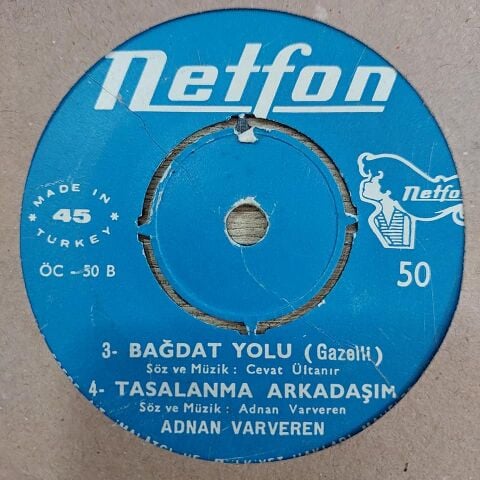 ADNAN VARVEREN 4 ŞARKILIK 45LİK PLAK