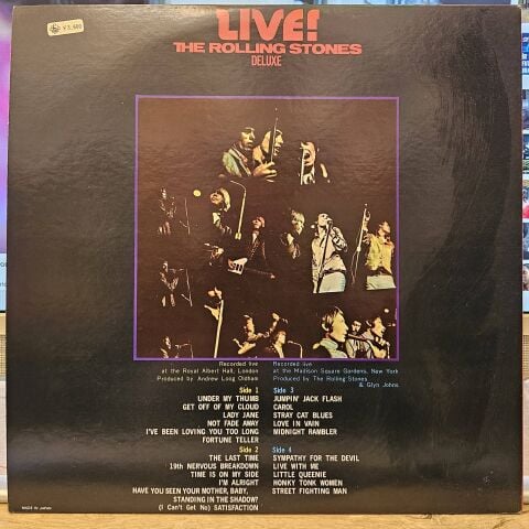 The Rolling Stones – Live! The Rolling Stones Deluxe LP PLAK