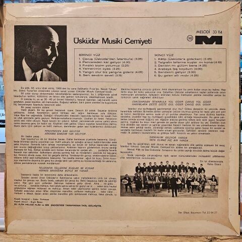 Üsküdar Musiki Cemiyeti – Üsküdar Musiki Cemiyeti LP PLAK