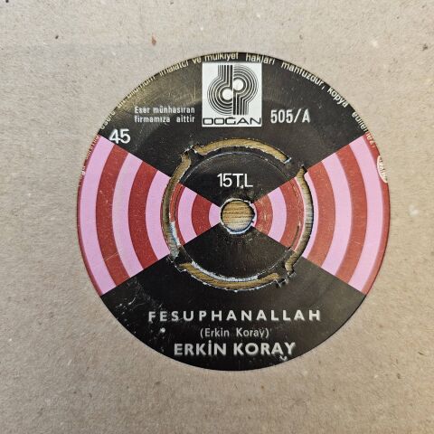 Erkin Koray – Fesuphanallah / Komşu Kızı 45LİK PLAK