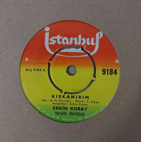 Erkin Koray – Kıskanırım 45LİK PLAK