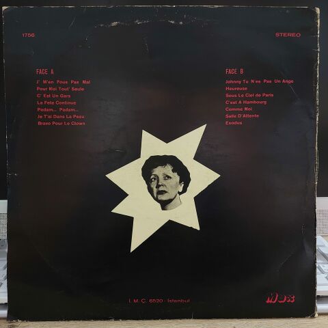 EDİTH PİAF - J' M'EN FOUS PAS MAL LP PLAK